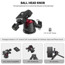 Портативный штатив SmallRig Tabletop Mini Tripod with Panoramic Ball Head