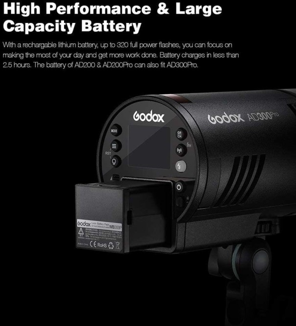 Акумулятор Godox WB300P для AD300PRO