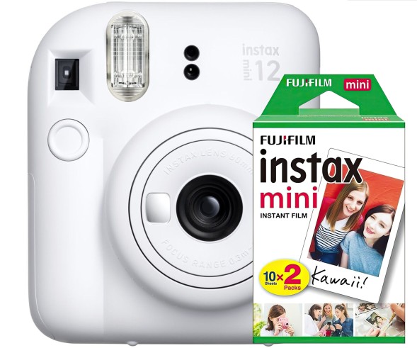 Подарочный комплект Instax Mini 12 White + пленка