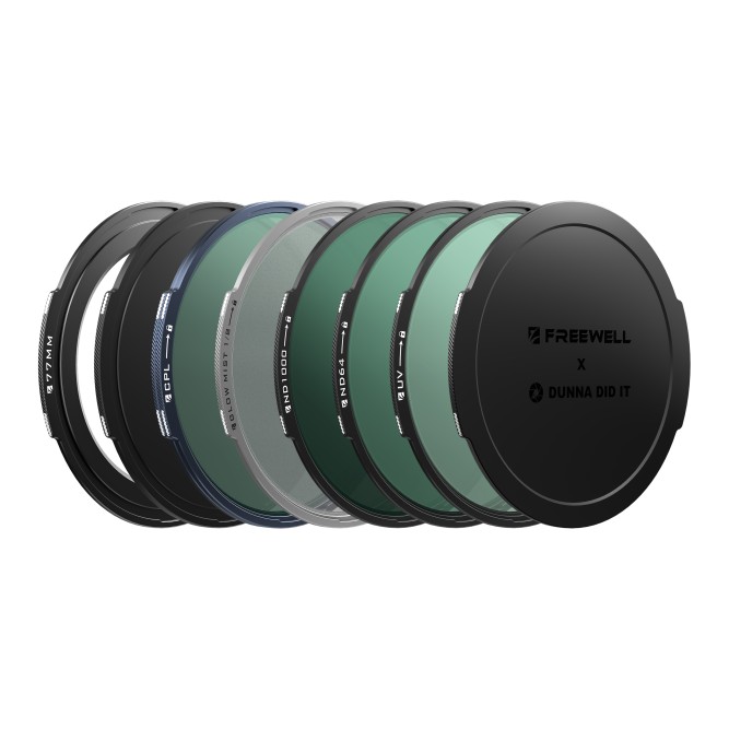Комплект магнітних фільтрів Freewell x Dunna Did It 77mm — Photography Kit (UV, CPL, ND64, ND1000, Glow Mist 1/8)