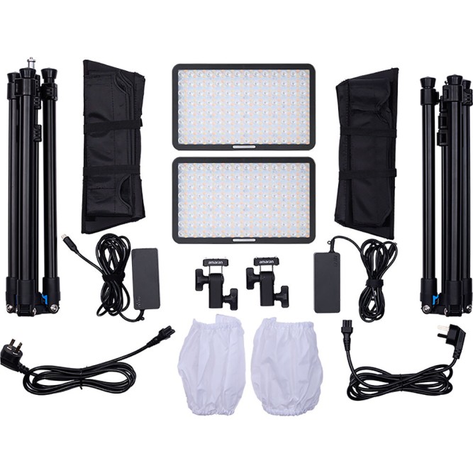 Набір LED панелей Amaran Pano 60c 2-Light Kit Charcoal