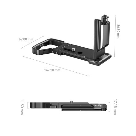 L-брекет SmallRig 3984 Foldable Mount Plate для Sony Alpha 7R V / Alpha 7 IV / Alpha 7S III