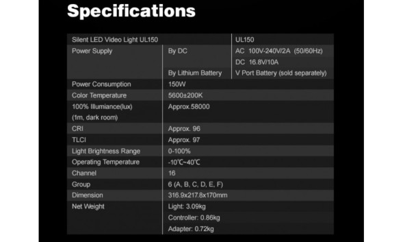 LED свет Godox UL150