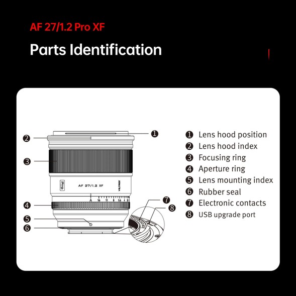 Объектив Viltrox AF 27mm f/1.2 pro Z для Nikon (APS-C)