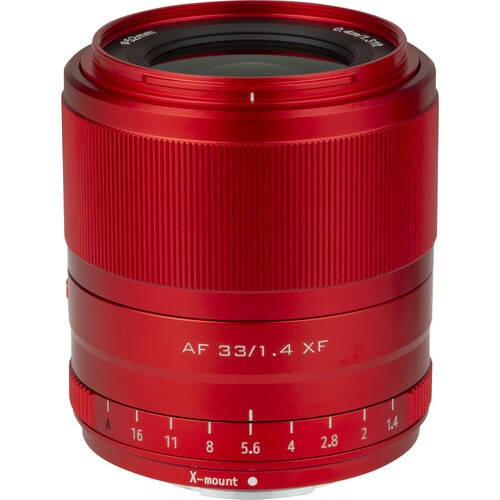 Обʼєктив Viltrox AF 33mm f/1.4 XF для Fujifilm X (Red)