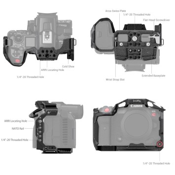 Клітка SmallRig 3890 “Black Mamba” для Canon EOS R5 C