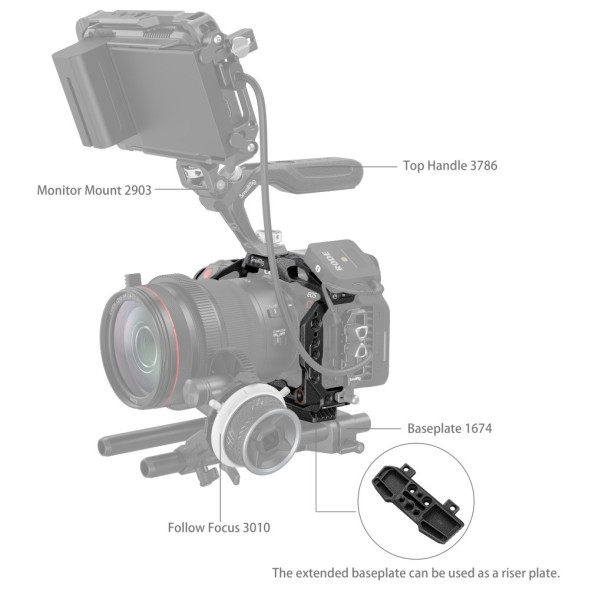 Клетка SmallRig 3890 “Black Mamba” для Canon EOS R5 C