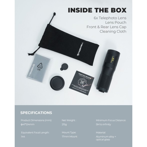 Телефото объектив Freewell 6x для смартфонов