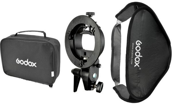 Софтбокс Godox Easy Box 80x80 з кріпленням для спалаху та сотами
