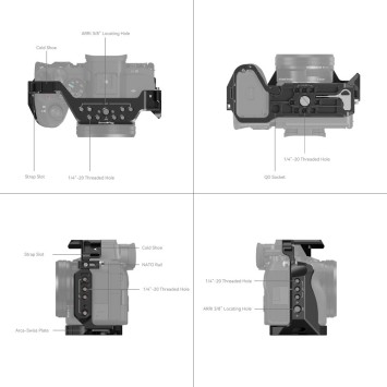 Клітка SmallRig 3667B для Sony Alpha 7 IV/Alpha 7 S III/Alpha 1