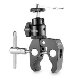 Зажимное крепление SmallRig 1124 с винтовым креплением и шаровой головкой 1/4-дюйма