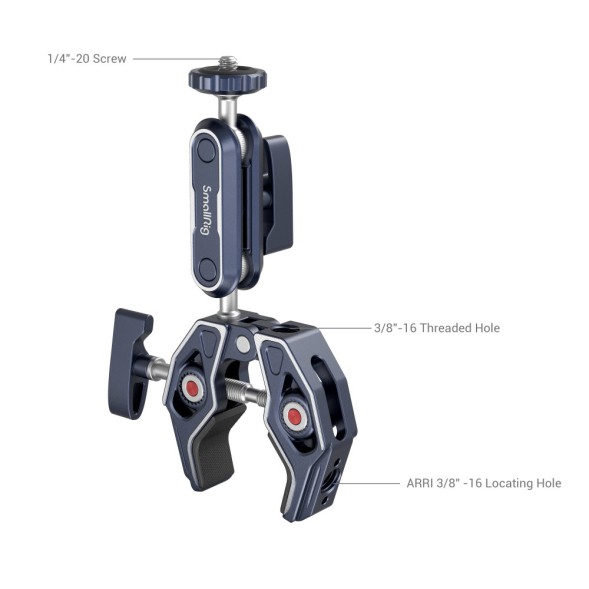 Крепление SmallRig 3757 Crab-Shaped Clamp with Ballhead Magic Arm 