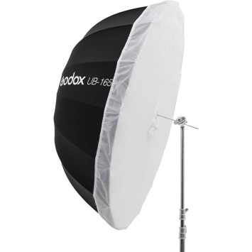 Фото-Зонт параболічний Godox UB-165W білий/чорний 165 см в комплекті з дифузором