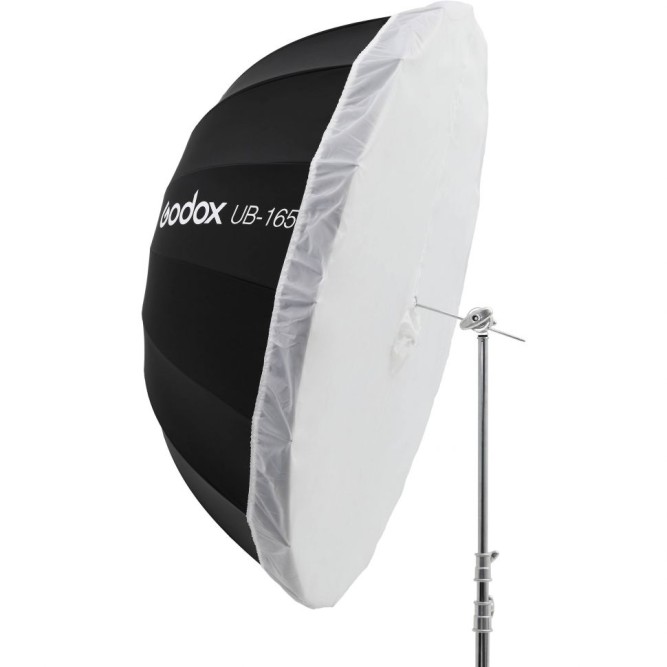 Фото-Зонт параболічний Godox UB-165W білий/чорний 165 см в комплекті з дифузором
