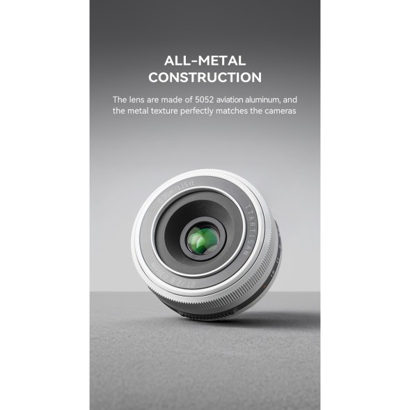 Объектив TTArtisan AF 27mm f/2.8 Polar White для Sony (APS-C)