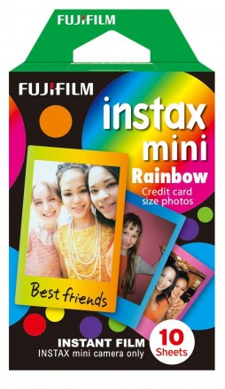 Фотопапір Fujifilm COLORFILM INSTAX MINI RAINBOW (54х86мм 10шт)