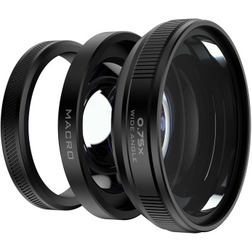 Ширококутний макрооб'єктив Freewell 0,75x для камер Fuji X100VI/X100V Black