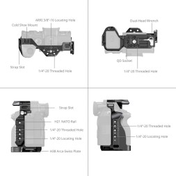 Клетка для камеры SmallRig Cage для Sony Alpha 7R V / 7 IV / 7S III / 1 / 7R IV / 7 V