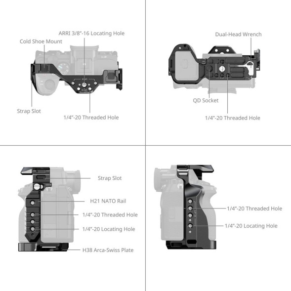 Клетка для камеры SmallRig Cage для Sony Alpha 7R V / 7 IV / 7S III / 1 / 7R IV / 7 V