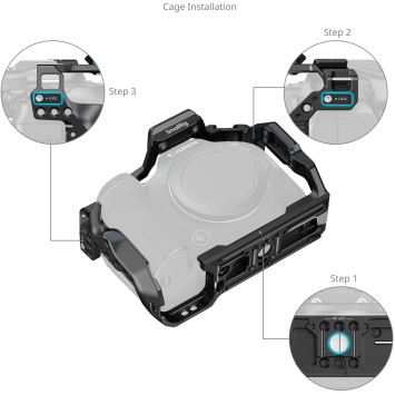 Клітка для камери SmallRig "HawkLock" Quick Release Cage для Canon EOS R6 Mark III / R6 Mark II