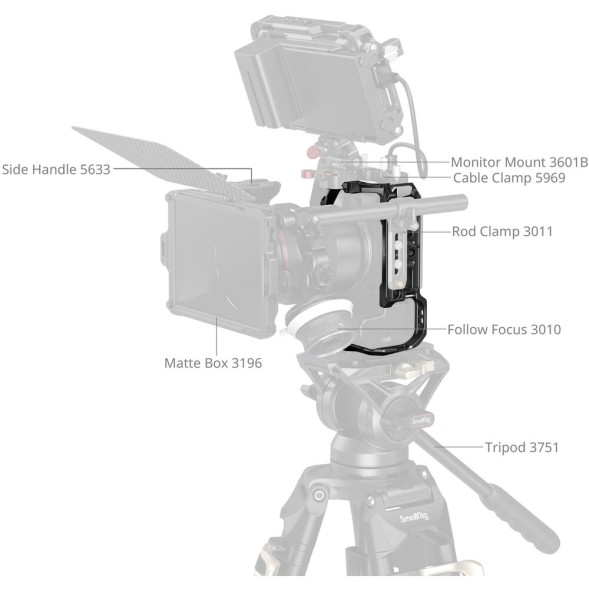 Клетка для камеры SmallRig &amp;quot;HawkLock&amp;quot; Quick Release Cage для Canon EOS R6 Mark III / R6 Mark II