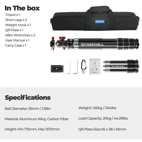 Штатив Freewell Real Multi Tripod