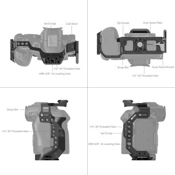 Клітка для камери SmallRig HawkLock Quick Release Cage for Canon EOS R6 Mark II