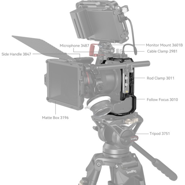 Клетка для камеры SmallRig HawkLock Quick Release Cage for Canon EOS R6 Mark II