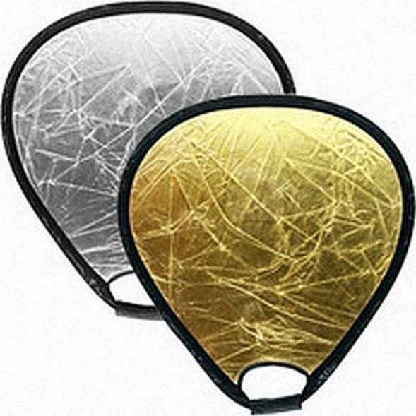 Отражатель треугольный Mircopro TR-051 (серебро-золото) 80см