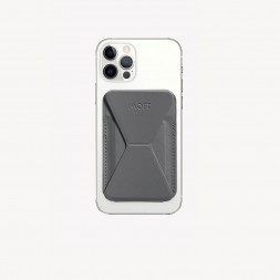 MOFT Snap-On - магнітна підставка та гаманець (сумісний з MagSafe®), сірий