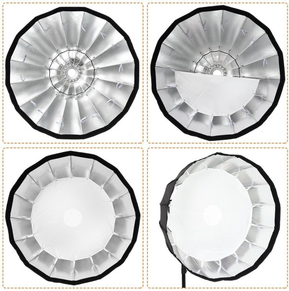 Глубокий параболический софтбокс Godox P90L под байонет Bowens