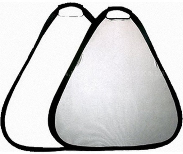 Отражатель треугольный Mircopro TR-052 (серебро-белый) 80см