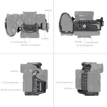 Комплект розширеної клітки SmallRig 3710 "Rhinoceros" для Sony Alpha 7R V / Alpha 7 IV / Alpha 7S III