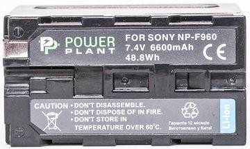 Aккумулятор PowerPlant Sony LED NP-F960 6600mAh (снято с производства)