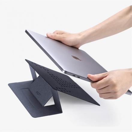 Moft Universal - универсальная неклейкая подставка для ноутбука, серая