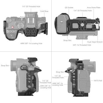 Клітка SmallRig 4023 “Black Mamba” для Panasonic LUMIX S5 II / S5 IIX