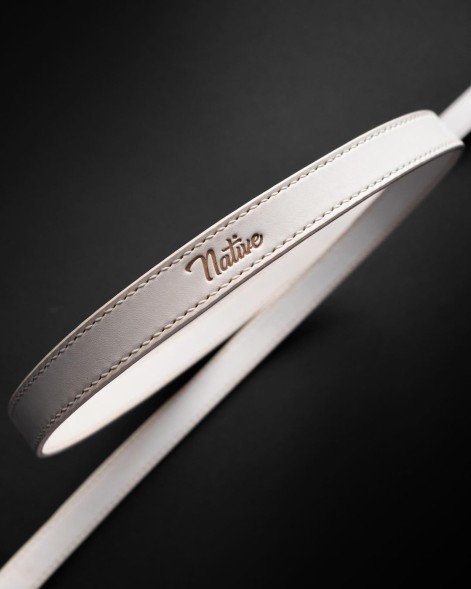 Кожаный ремень Native White 110 см