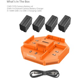 Зарядное устройство для SmallRig NP-F 4-Channel Camera Battery Charger