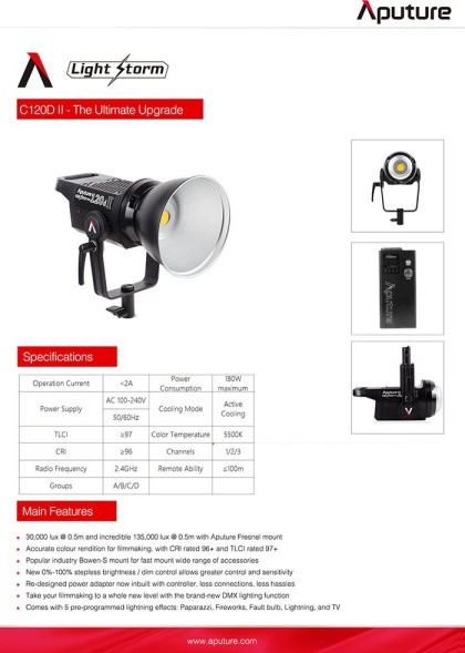 Aputure Light Storm LS C120d II (V-mount) (снято с производства)