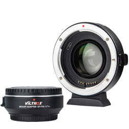 Перехідник (спідбустер) Viltrox EF-FX2 для обʼєктива Canon EF на Fujifim X-mount 0.71x