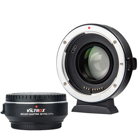 Переходник (спидбустер) Viltrox EF-FX2  для объектива Canon EF на Fujifim X-mount 0.71x