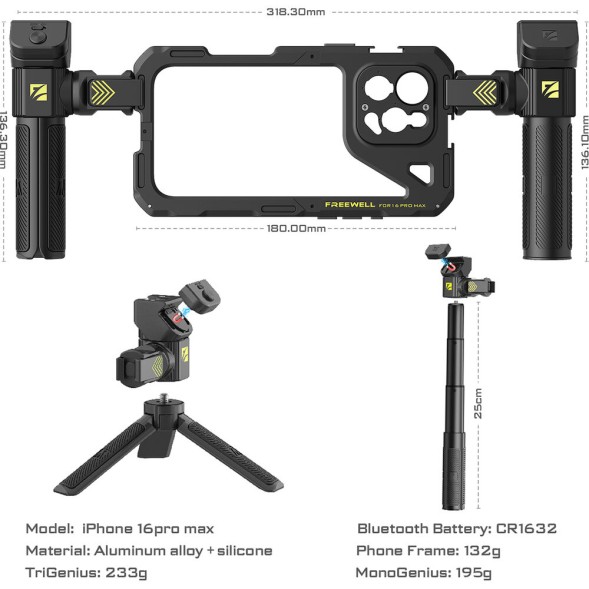 Клетка Freewell Genius Rig для iPhone 16 Pro Max